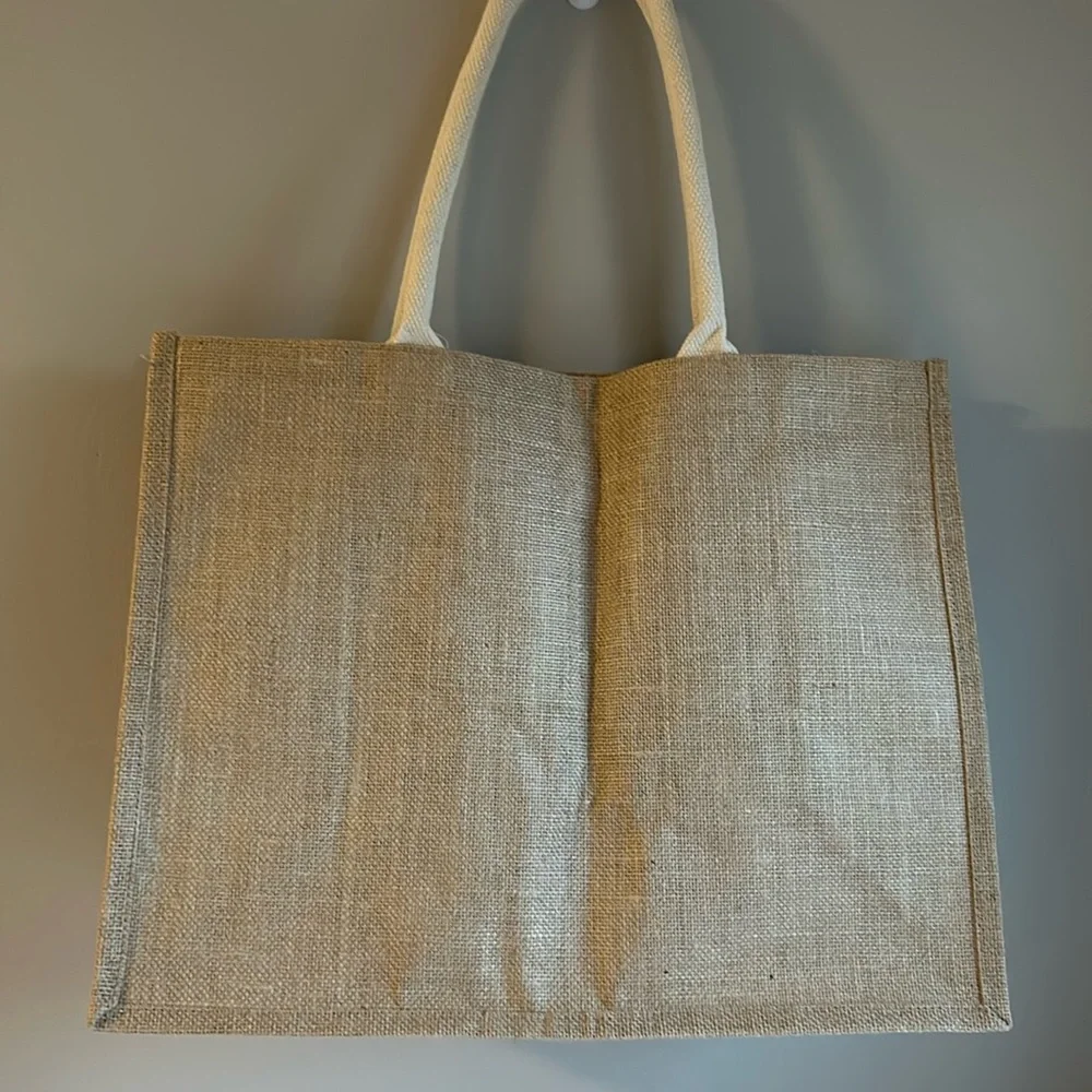 NWOT Jute Tote Bag